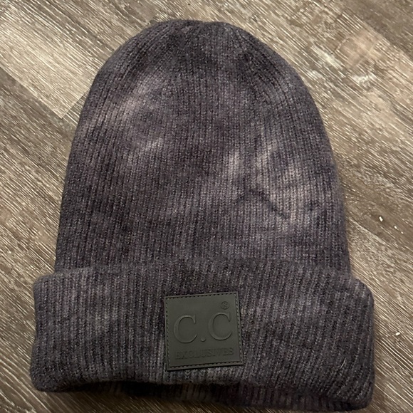 C.C Beanie - Tie Dye Beanie - Charcoal - Picture 2 of 4